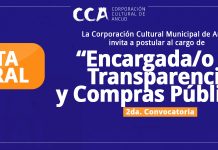 Oferta Laboral Encargada/o de Transparencia y Compras Públicas