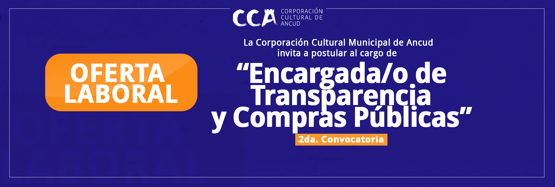 cargo compras públicas 2da convocatoria- Baner web